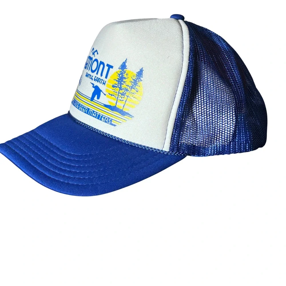 Fremont Brewing Seattle OTTO Foam Trucker Hat Blue Snapback Retro Beer Matters